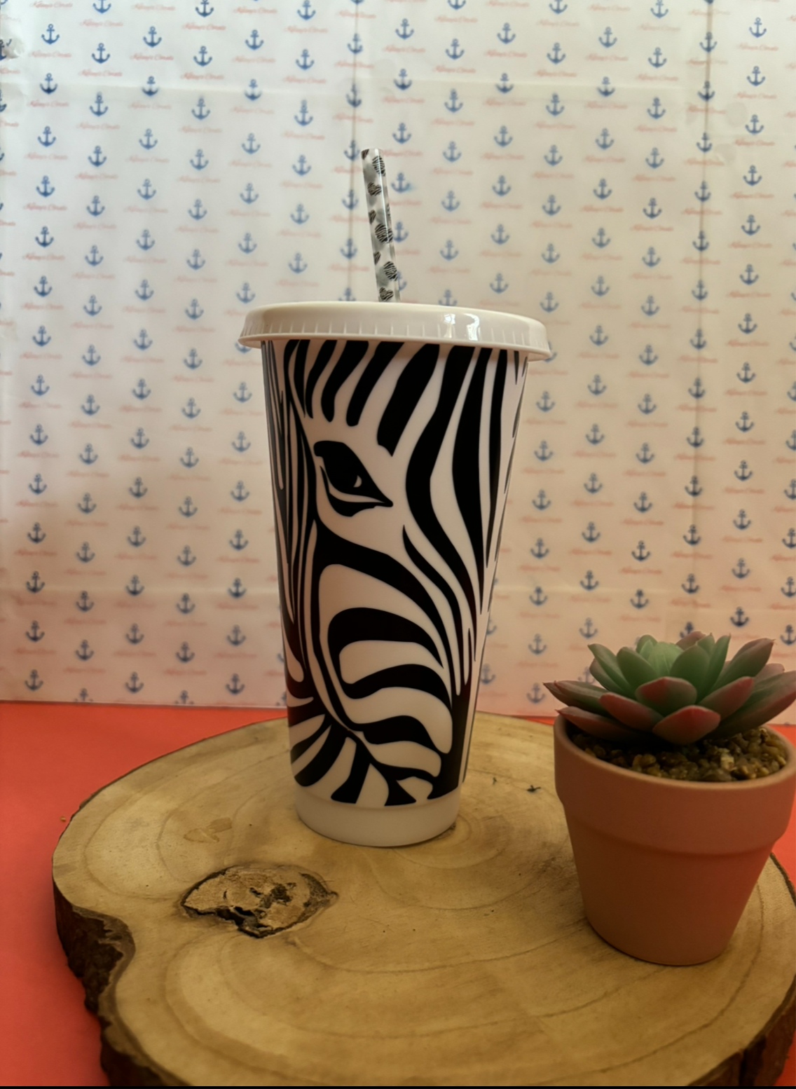 Zebra 24oz Cold Cup