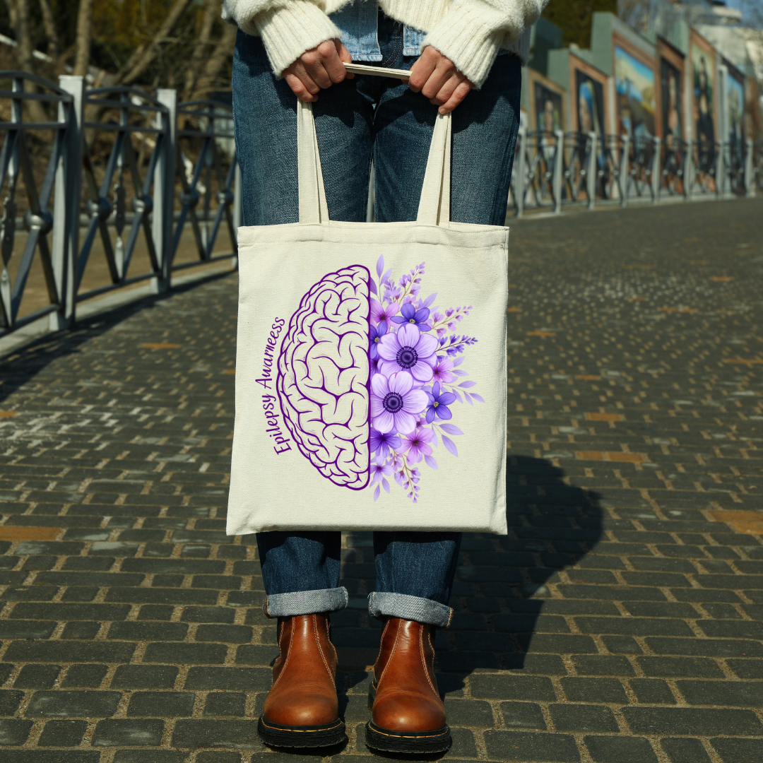 Epilepsy Awareness Tote Bag