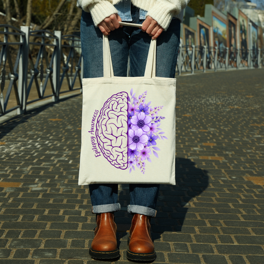Epilepsy Awareness Tote Bag