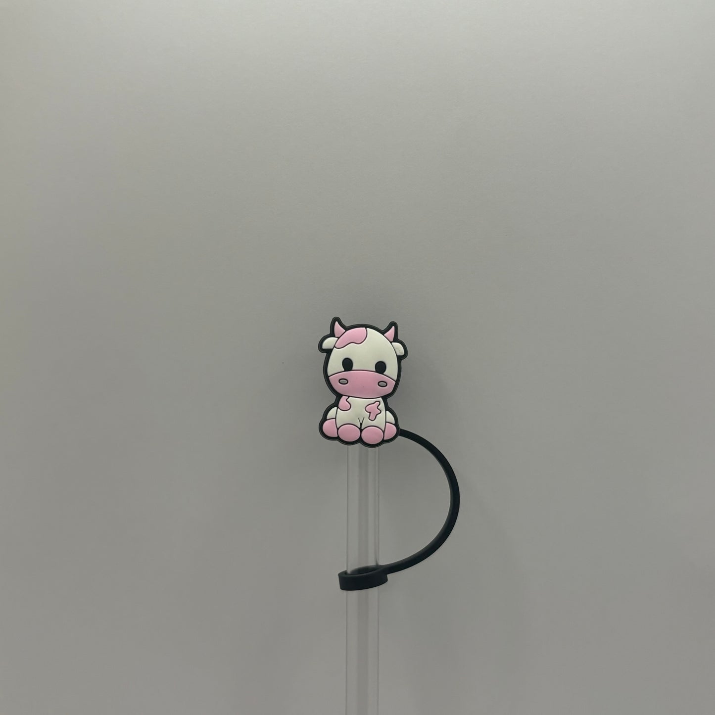 Pink Cow Straw Topper