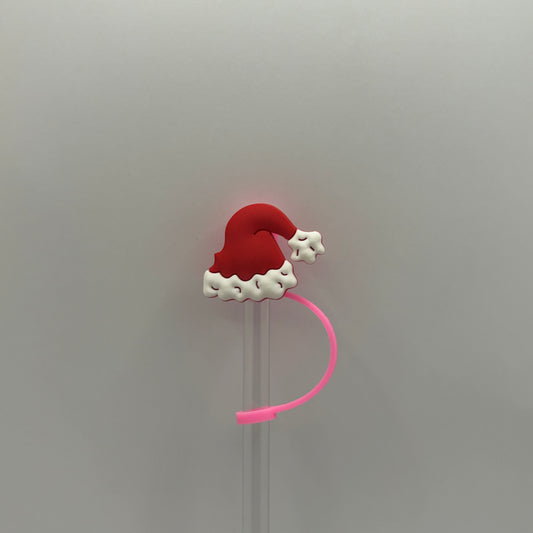 Santa hat  Straw Topper