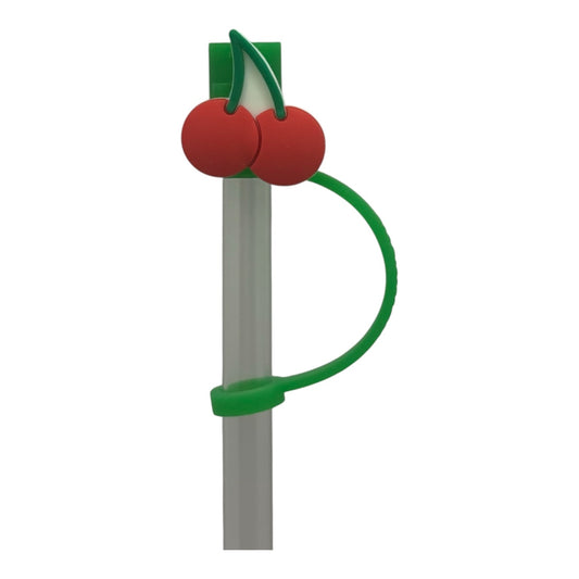 Cherries Straw Topper